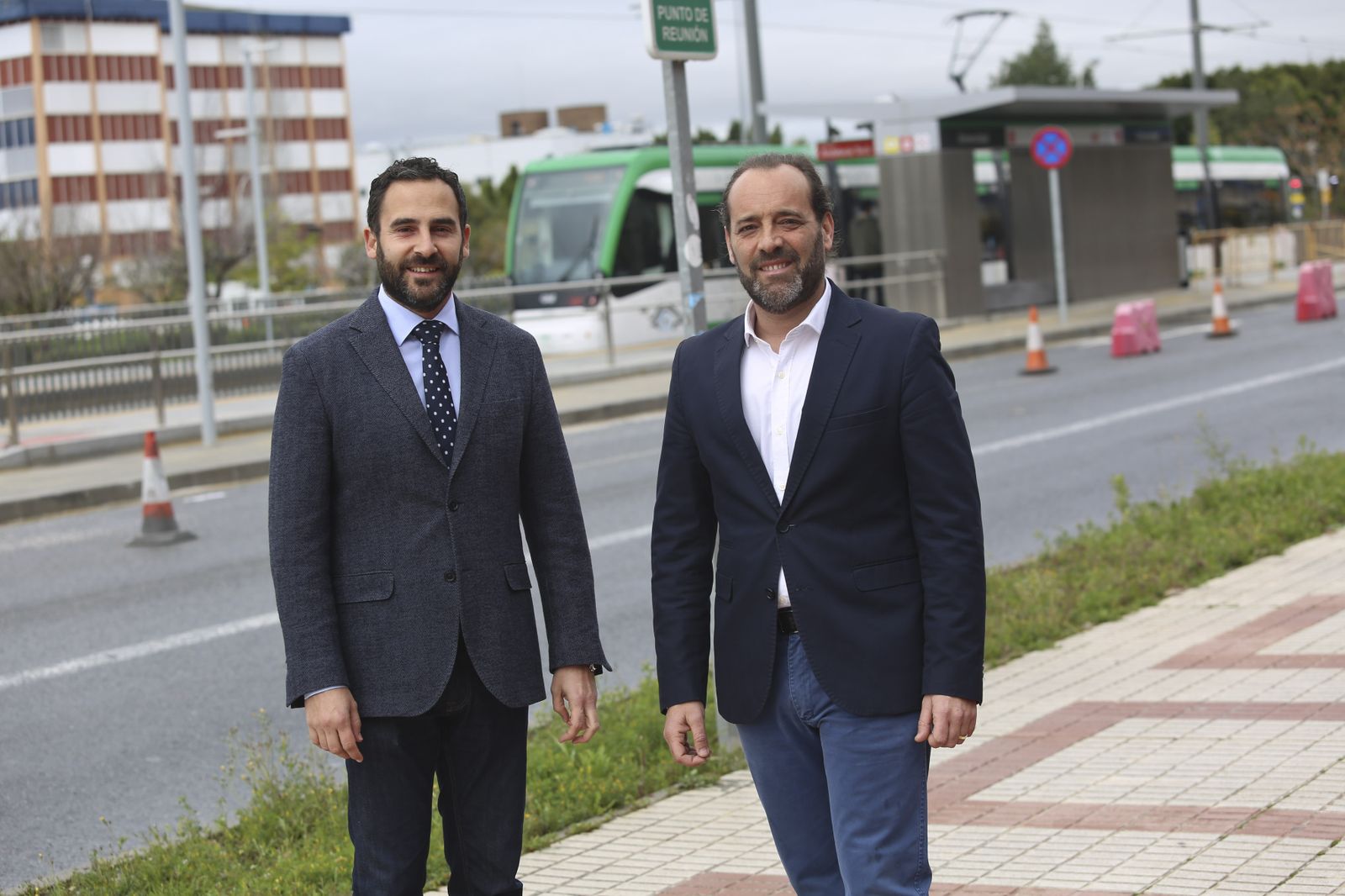 Daniel Pérez y Juan Cassá, ayer.