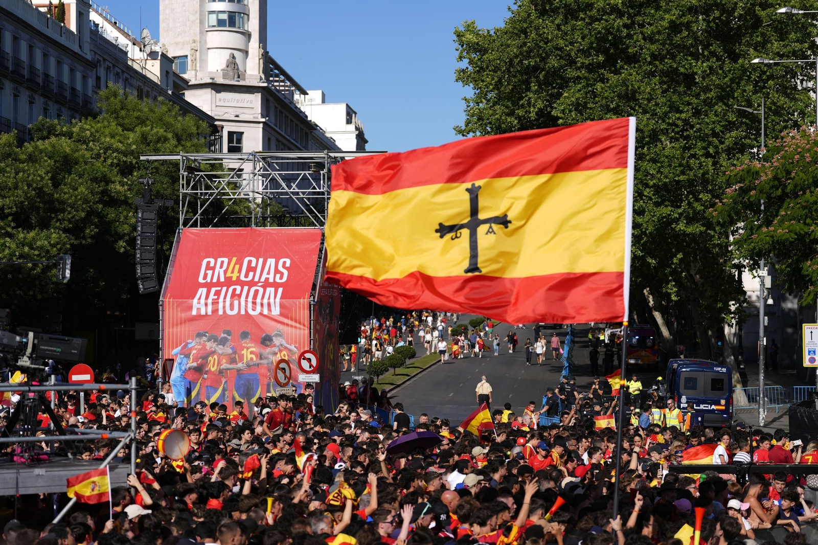 Las fotos de la celebración de España como campeona de la Eurocopa en Madrid