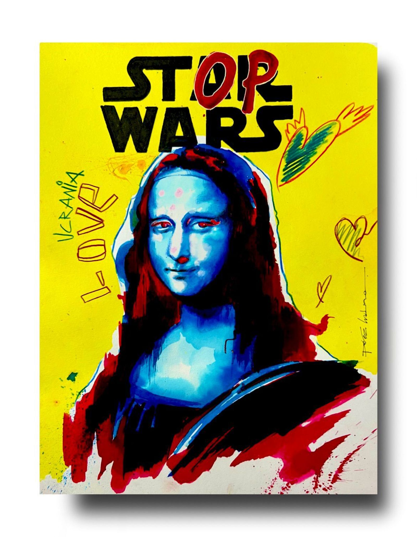 La Gioconda versionada por el arista Pérez Indiano