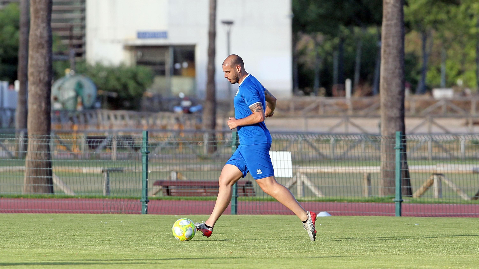 Primer entrenamiento del Xerez DFC en el Pepe Ravelo