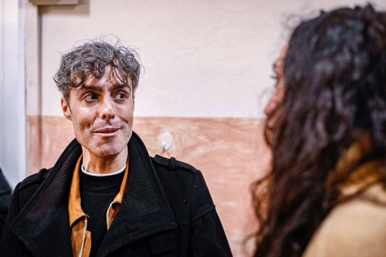 José Félix López, en camerinos del Gran Teatro Falla.