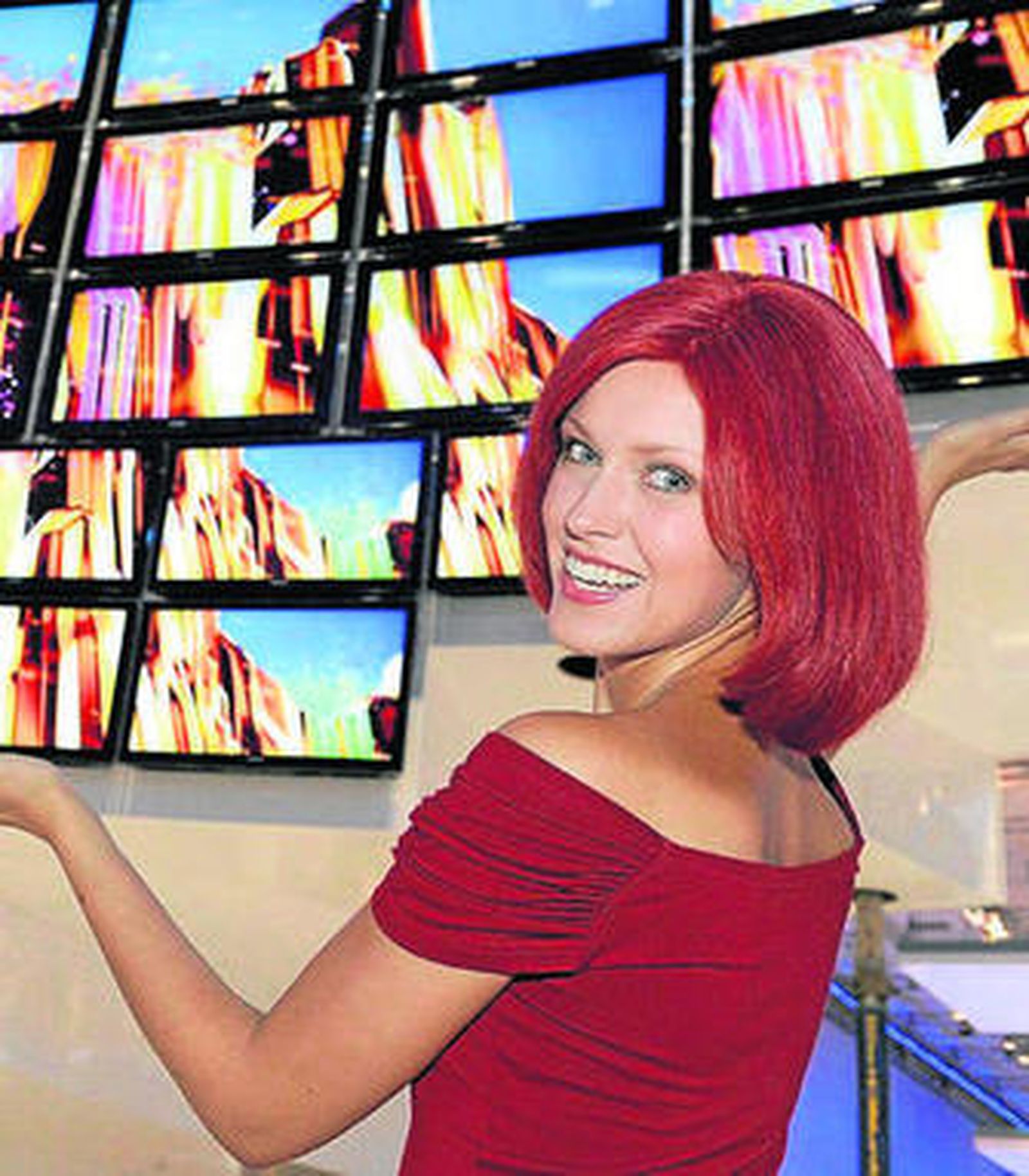 Un 'stand' de televisores en HD en una reciente feria tecnológica.