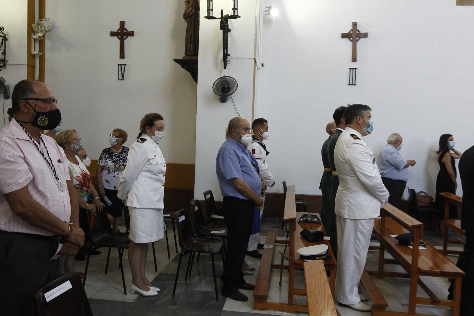 Fotogalería de la misa en honor a la Virgen del Carmen. Iglesia de San Roque. Almería