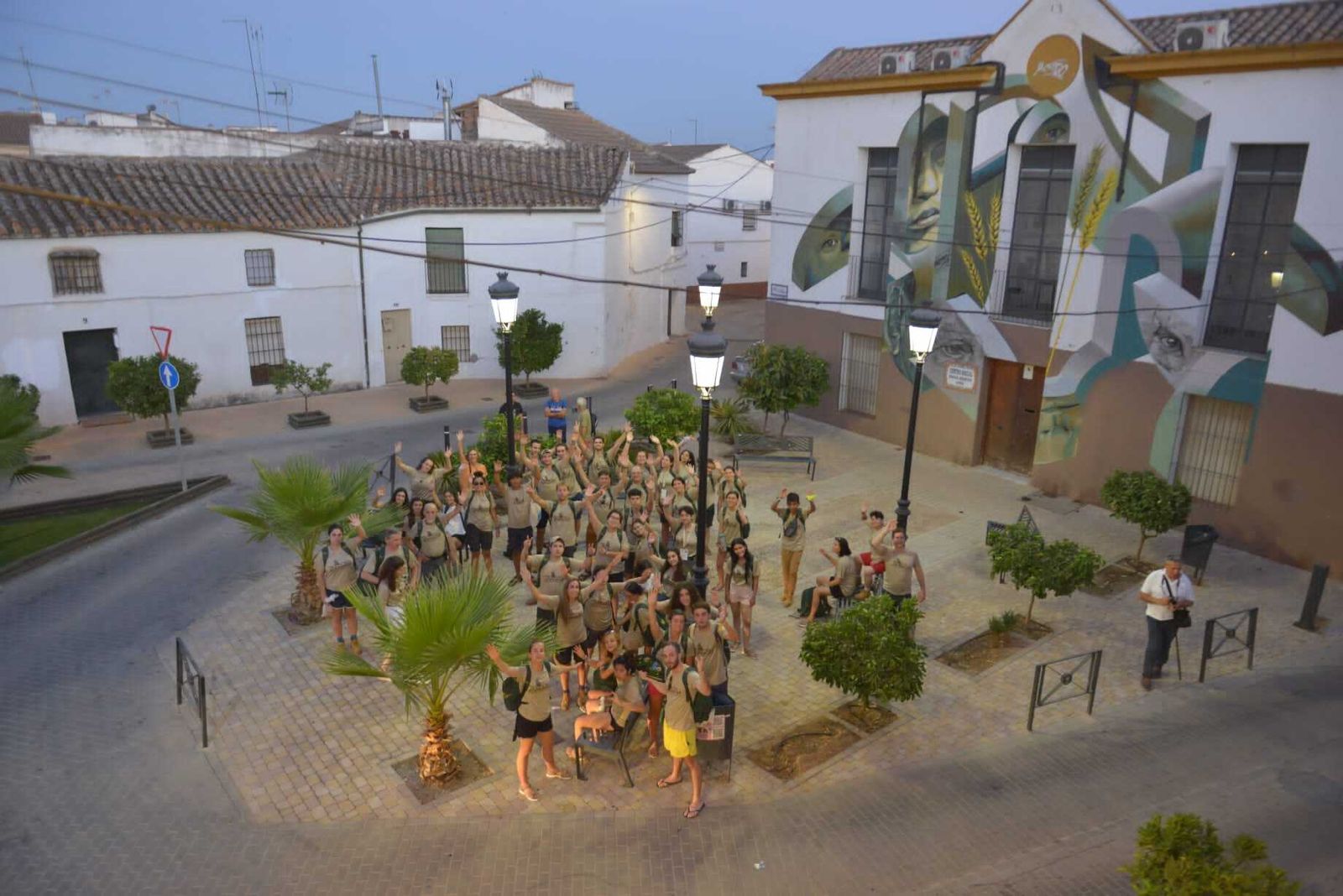 Los expedicionarios de la Vuelta al Mundo, en Posadas.