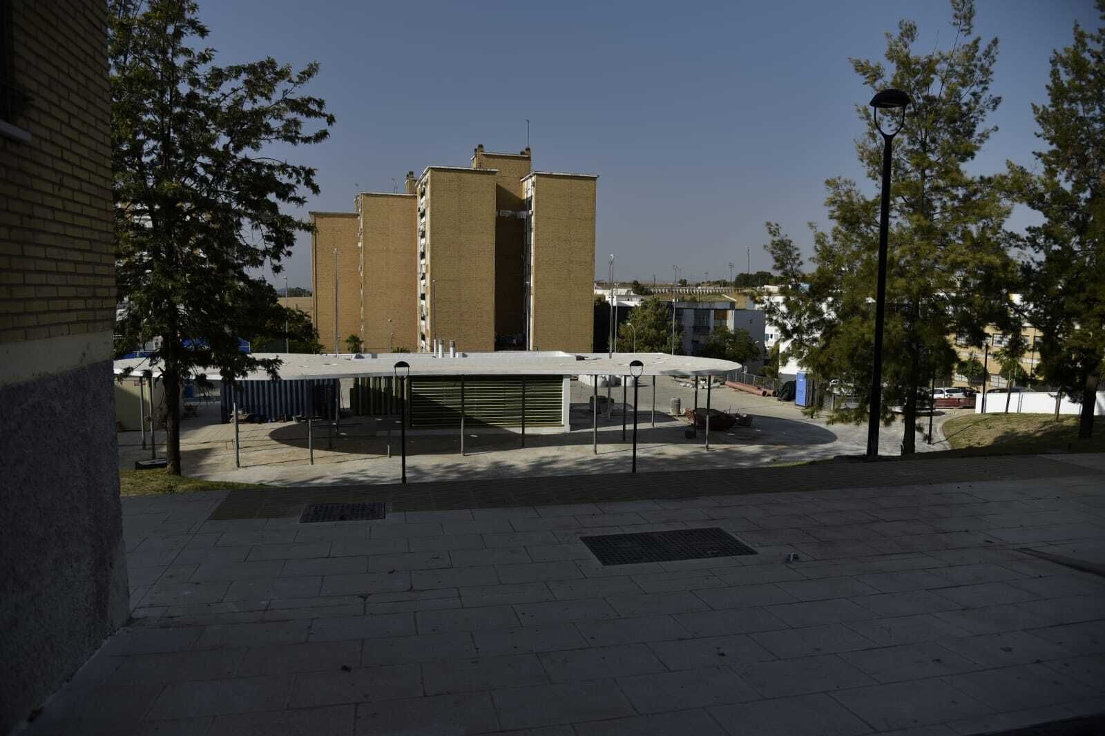 Vista general de la Plaza de Andalucía desde la zona superior.