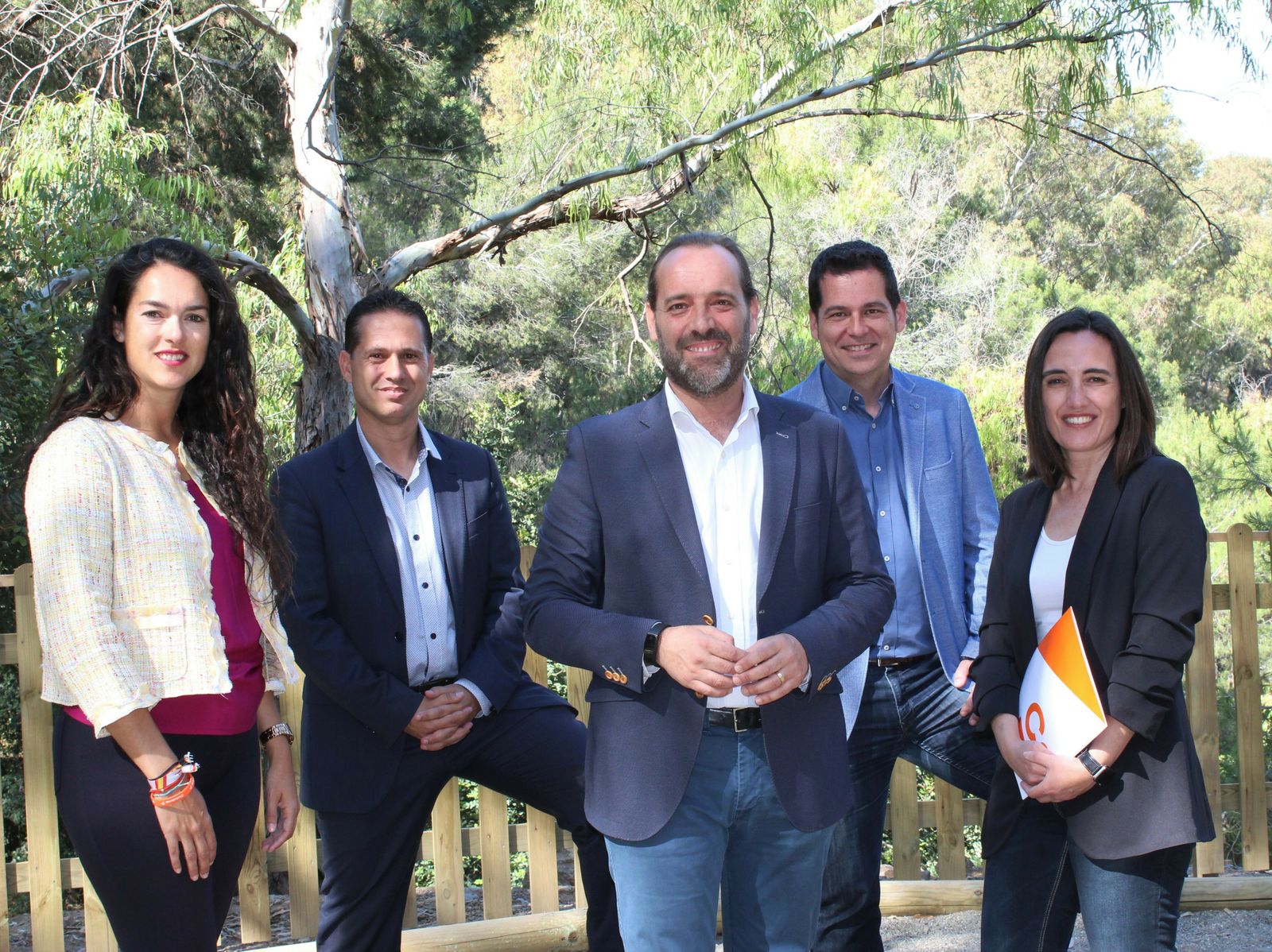 El candidato a la Alcaldía de Málaga por Ciudadanos, en el centro