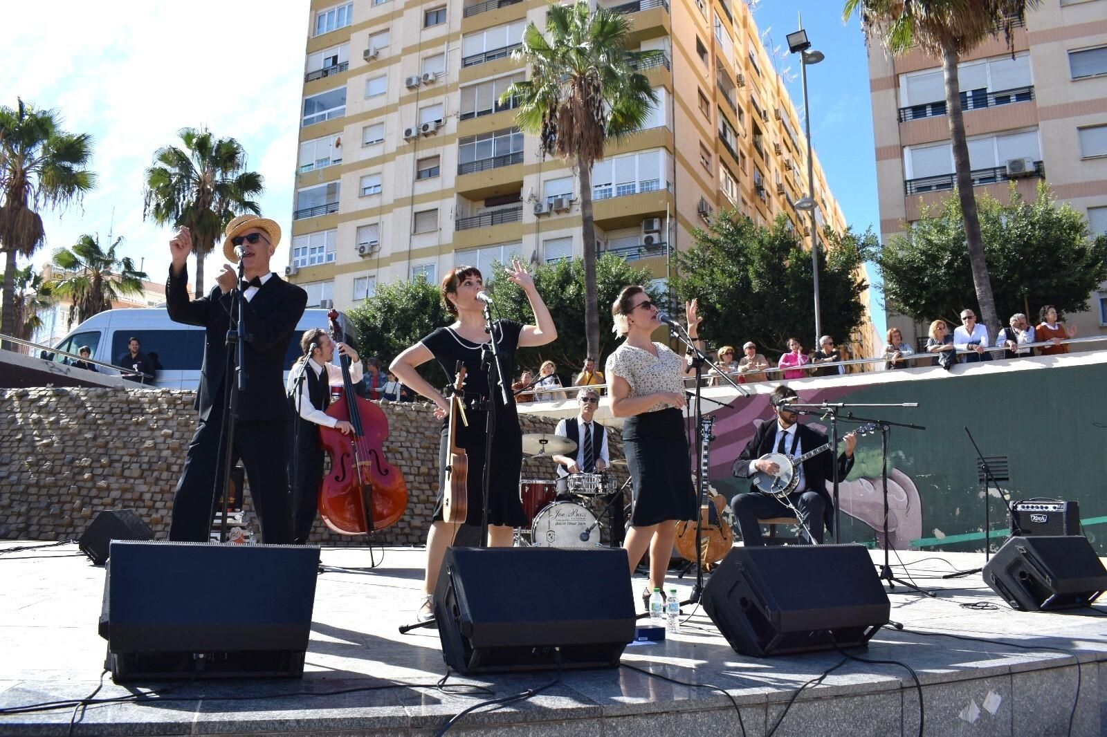 ‘O Sister!’ durante su actuación en el Anfiteatro de la Rambla.