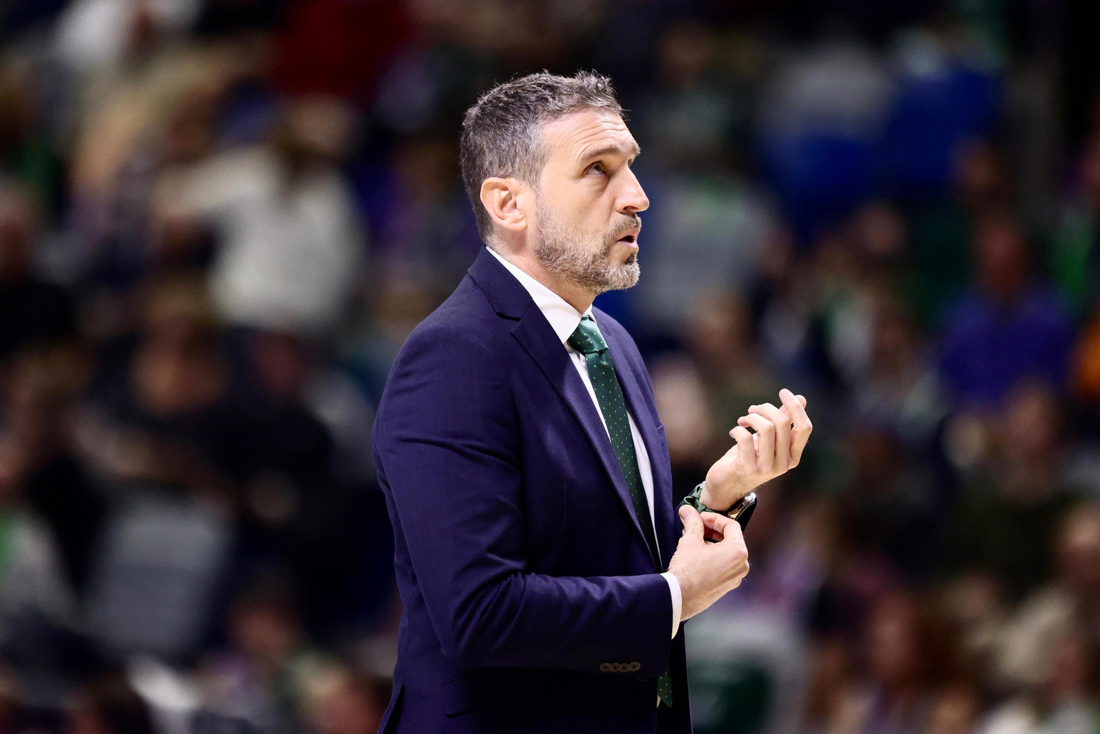 Ibon Navarro durante el partido