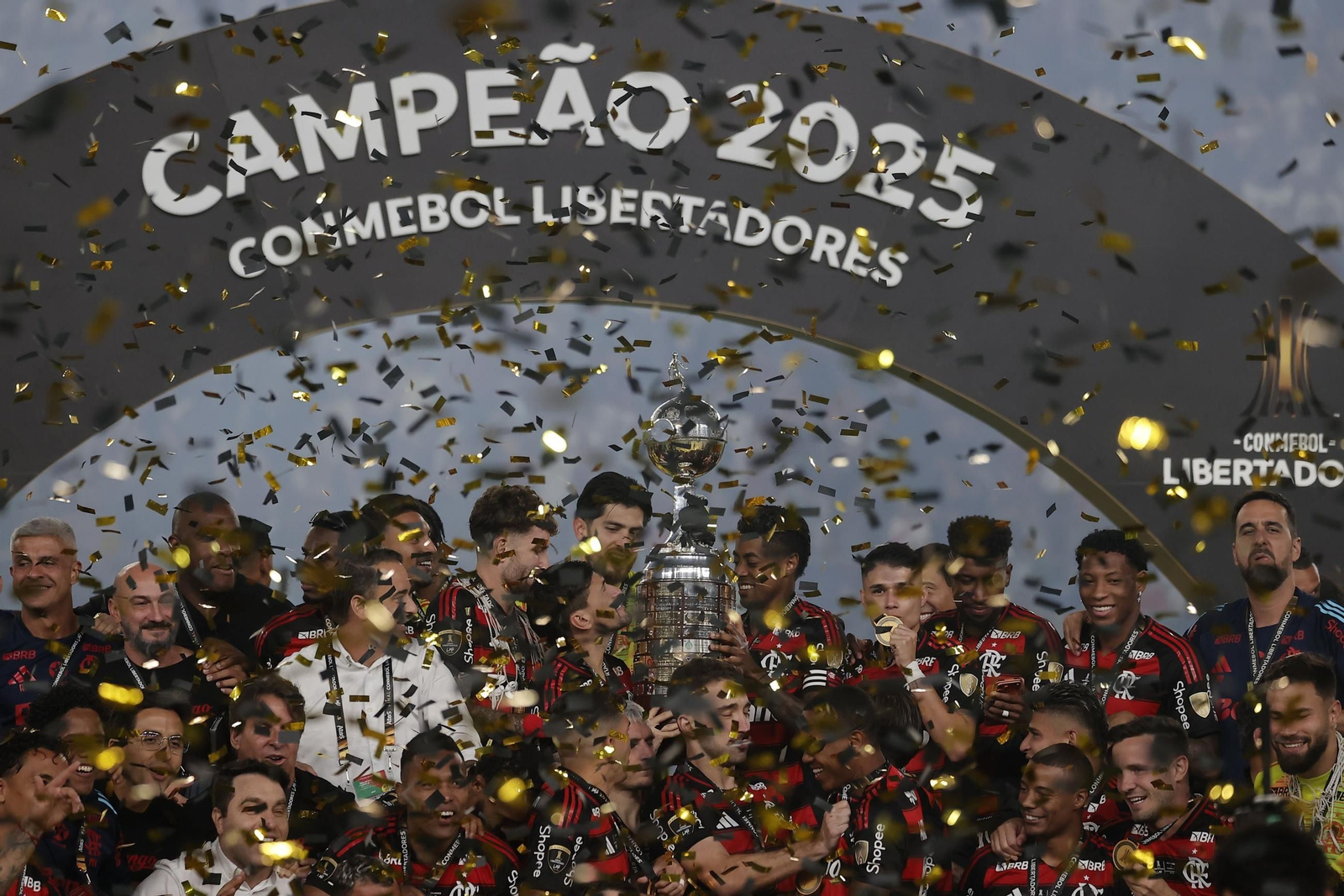 Las fotos de la final de la Copa Libertadores con triunfo de Flamengo sobre Palmeiras