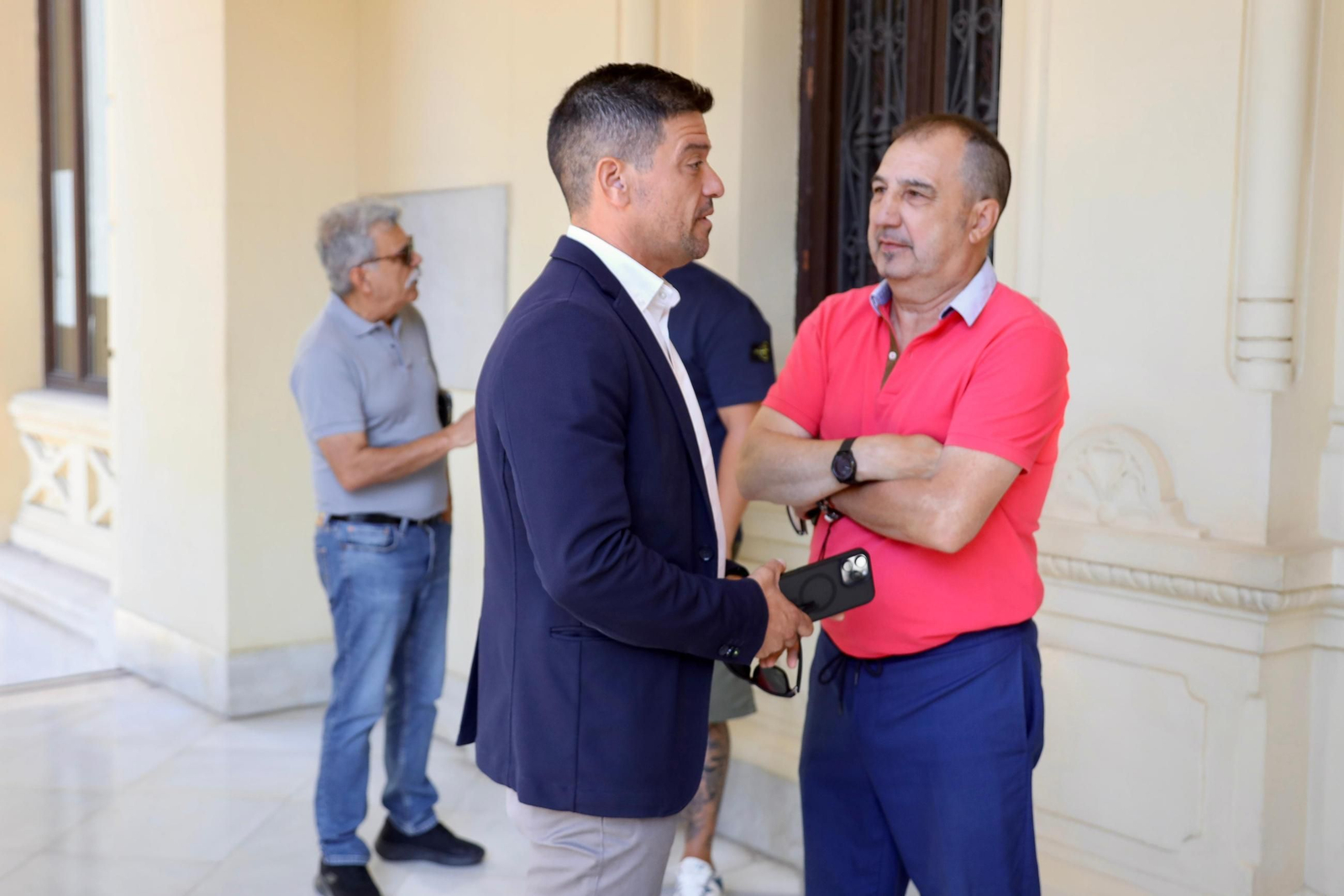 Mundial 2030 en Málaga: La reunión en el Ayuntamiento, en fotos