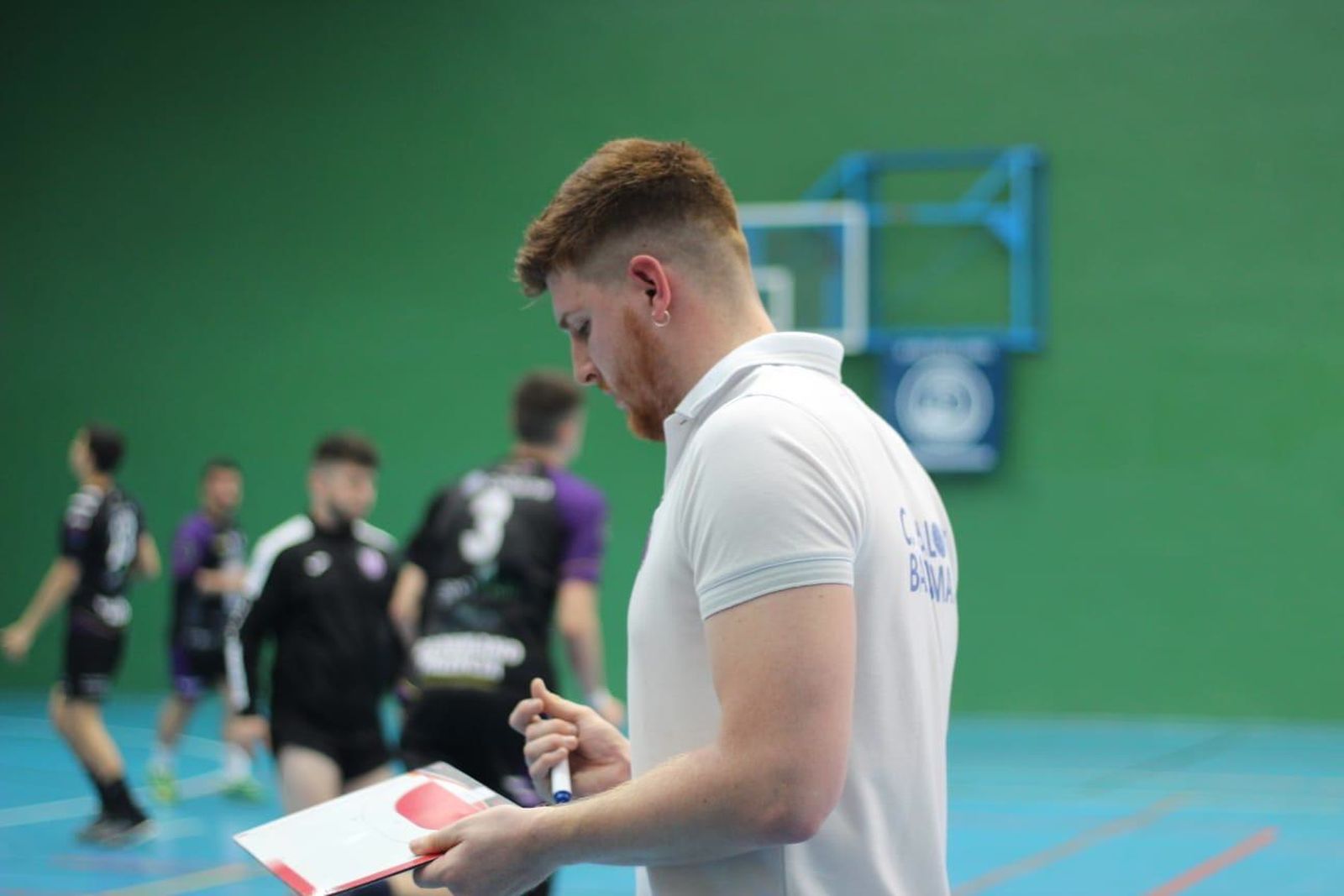 Daniel Ibáñez, antes de un encuentro.