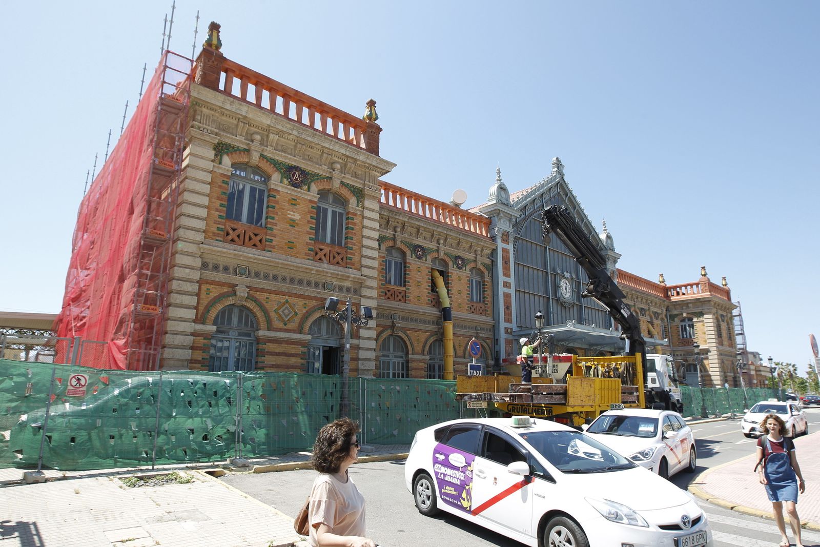 Las imágenes de las obras de la antigua estación de ferrocarril de Almería