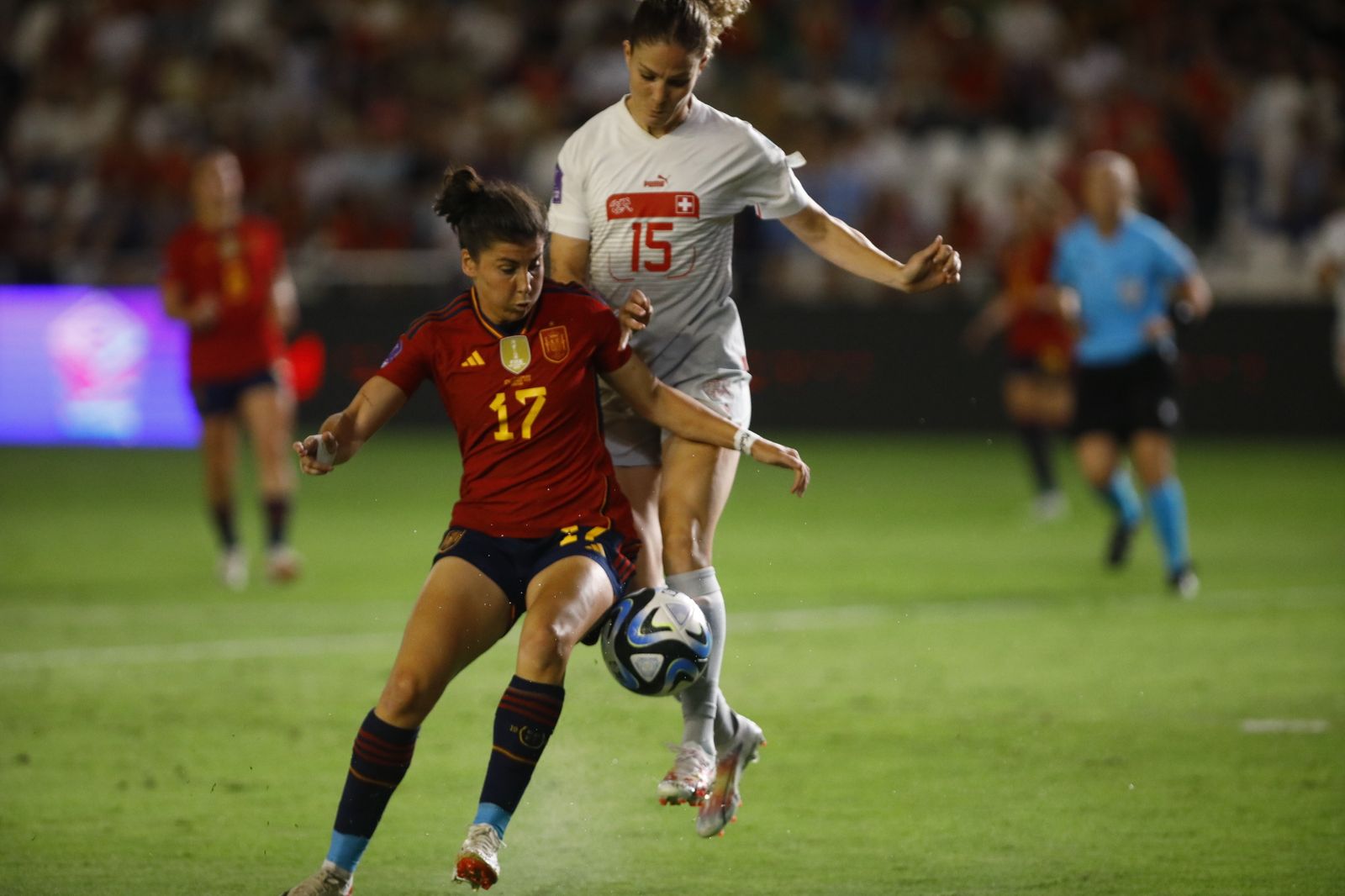 Las mejores fotos de la victoria de España ante Suiza en El Arcángel de Córdoba