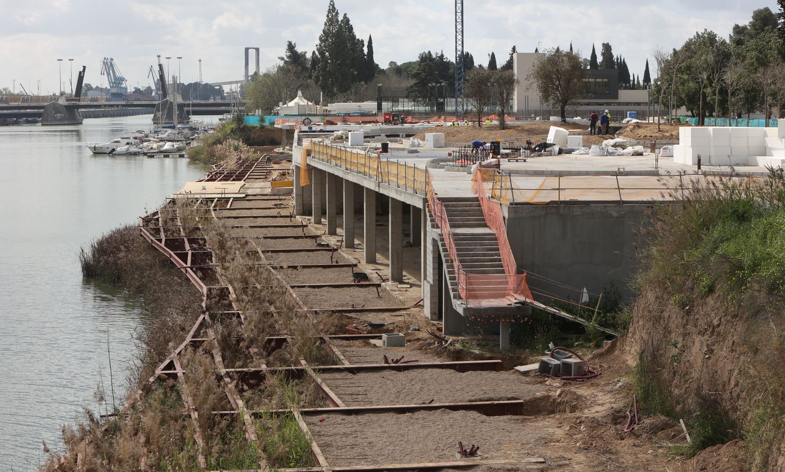 Obras en el Jardín de Las Cigarreras