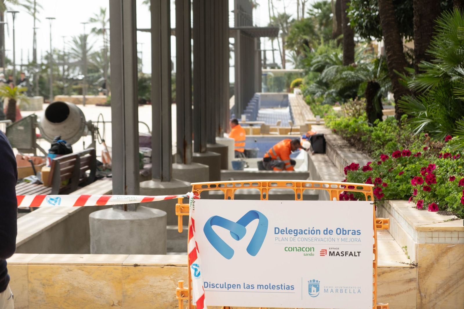 Las obras de la avenida del Mar.