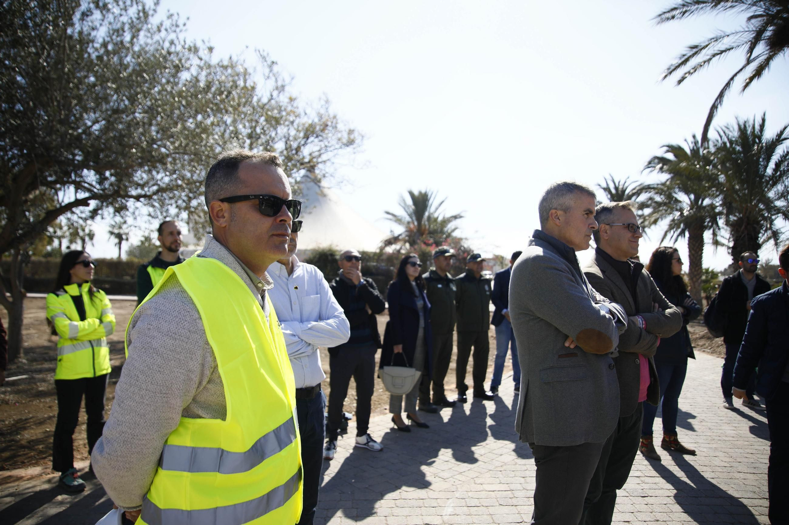 Imágenes de las obras en el parque del Boticario de Almería