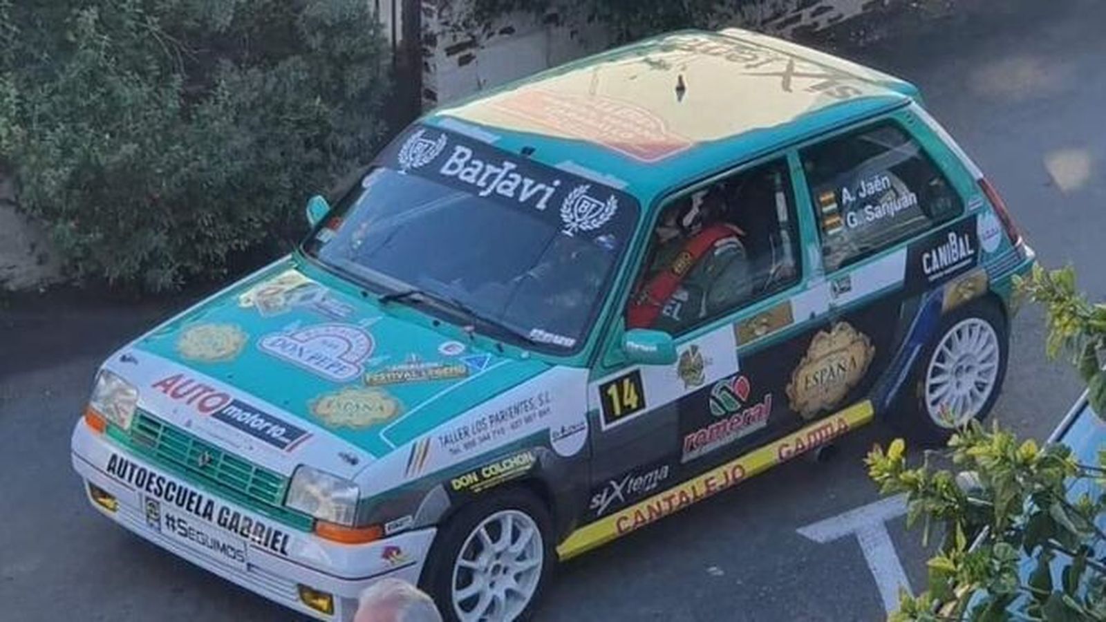 Amador Jaén competirá en Ubrique con 'Soplillo', su Renault 5 GT Turbo.