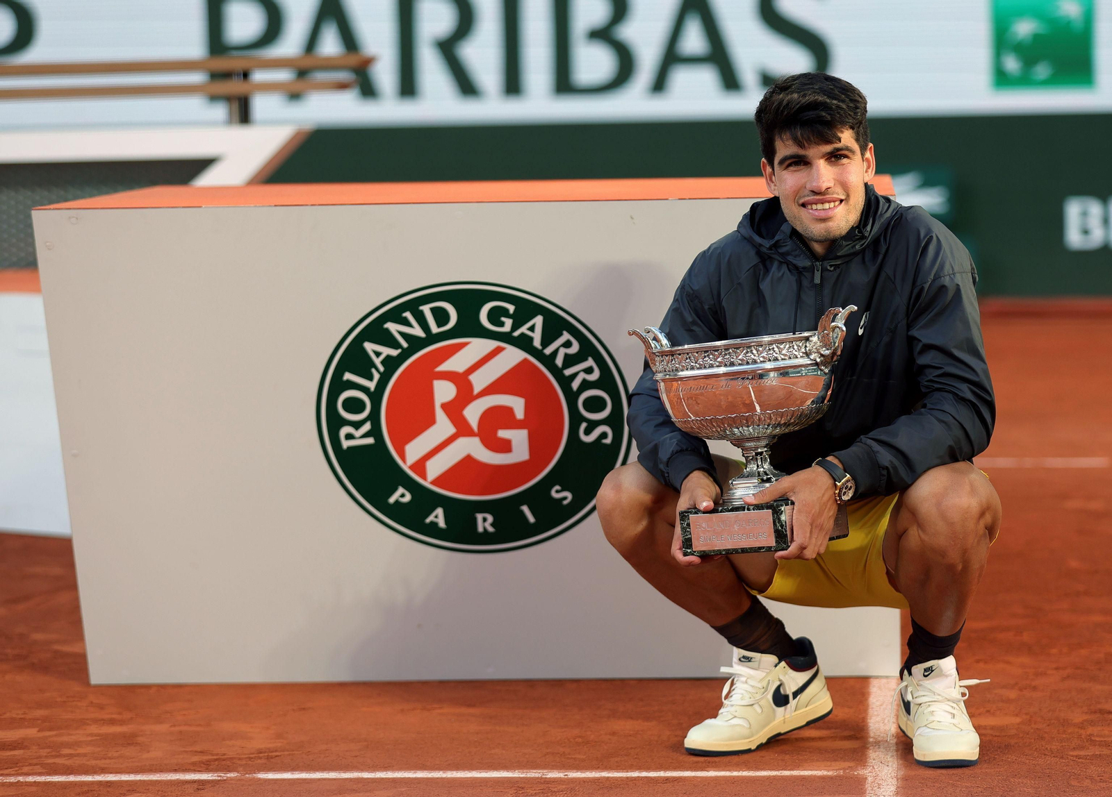 Las fotos del primer título de Carlos Alcaraz en Roland Garros