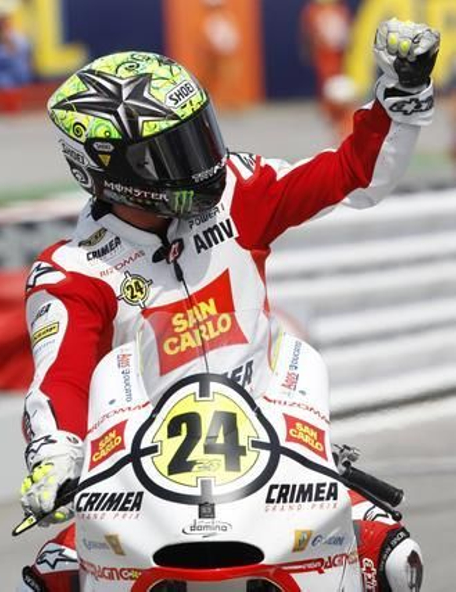 Toni Elías, vencedor en Moto2 en el Gran Premio de San Marino.

Foto: Reuters