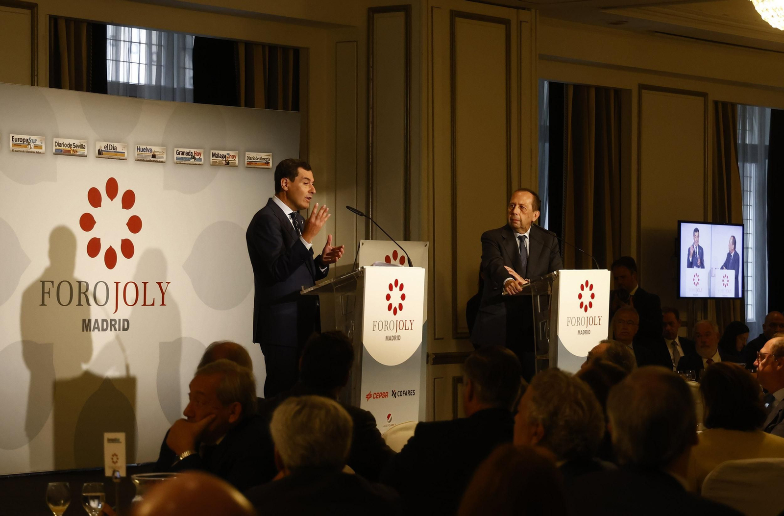 Foro Joly con Juanma Moreno en Madrid, todas las imágenes