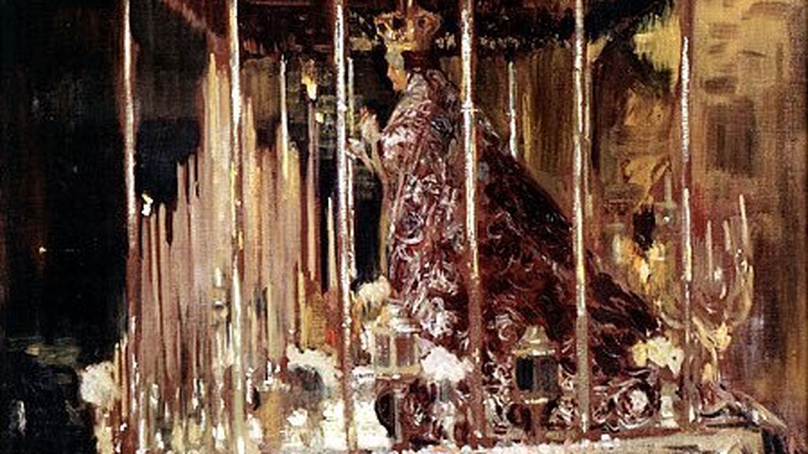 El palio de la Virgen del Valle