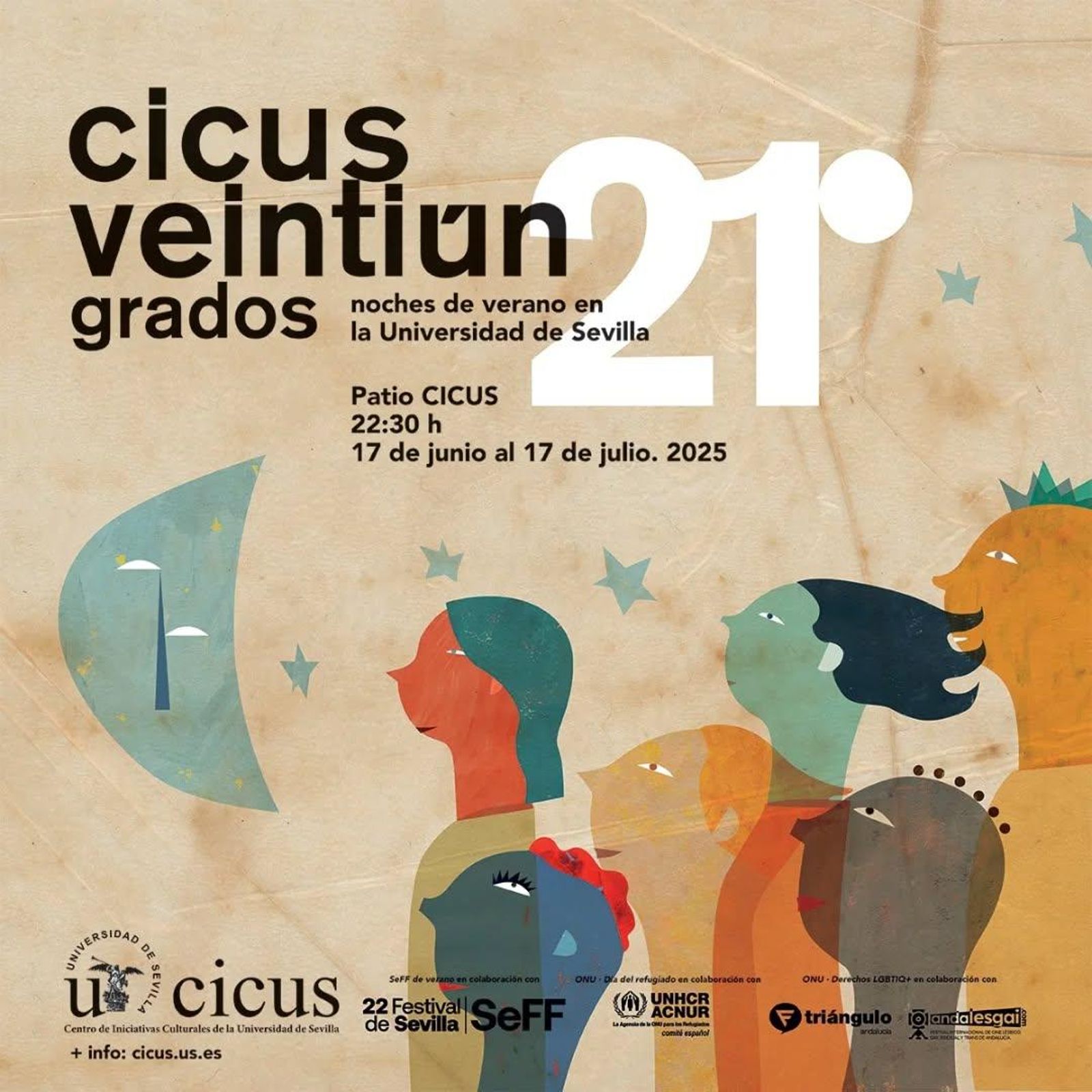 Cartel de '21 Grados', 2025. Cartel de '21 Grados', 2025.