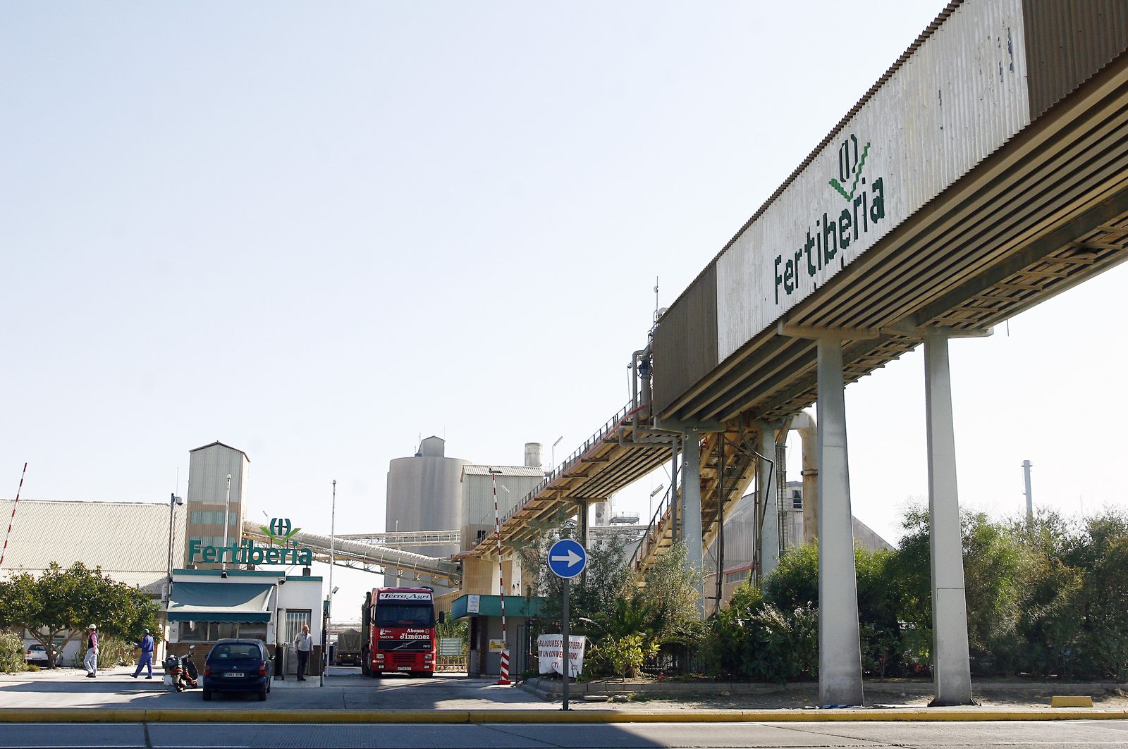 Vista de la planta de Fertiberia ubicada en la avenida Francisco Montenegro de la capital