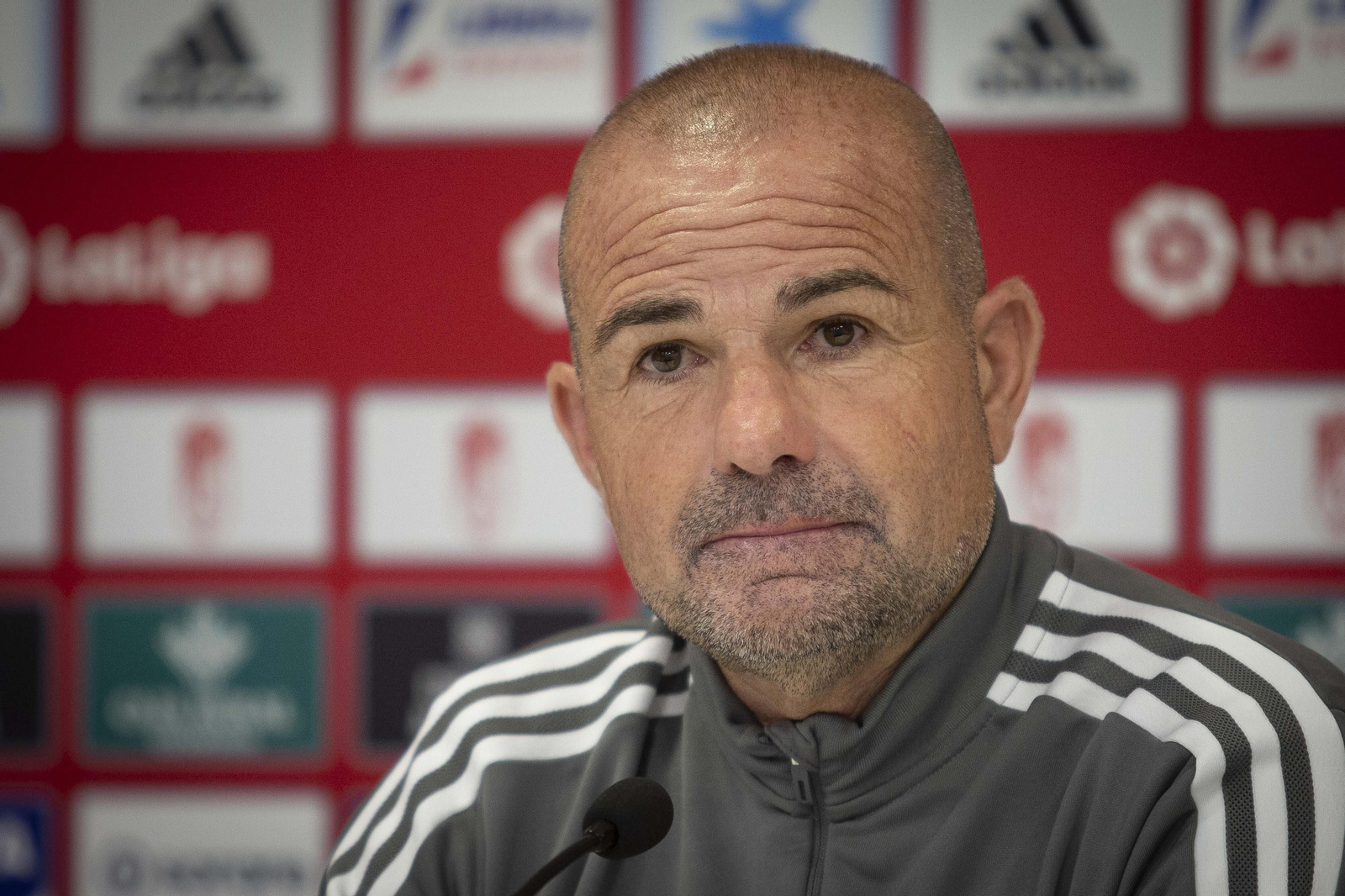 Paco López, en rueda de prensa.