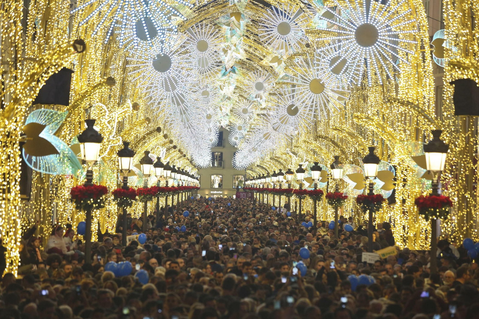 Las fotos de las luces de Navidad en Málaga Las fotos de las luces de Navidad en Málaga