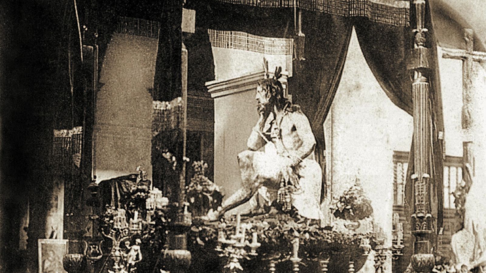 Fotografía histórica del Cristo de la Humildad y Paciencia.