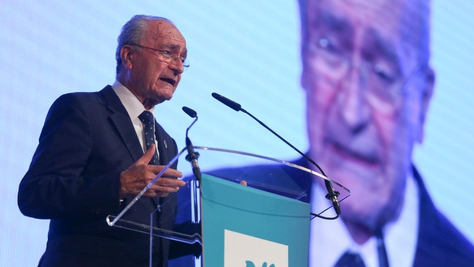 Intervención del alcalde de Málaga en el acto inaugural.