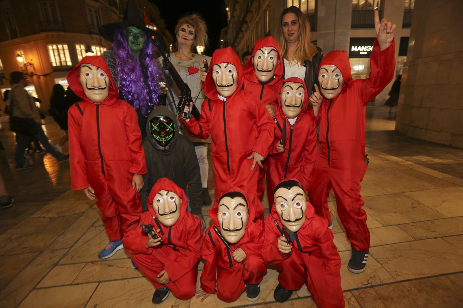Las fotos de la noche de Halloween en Málaga