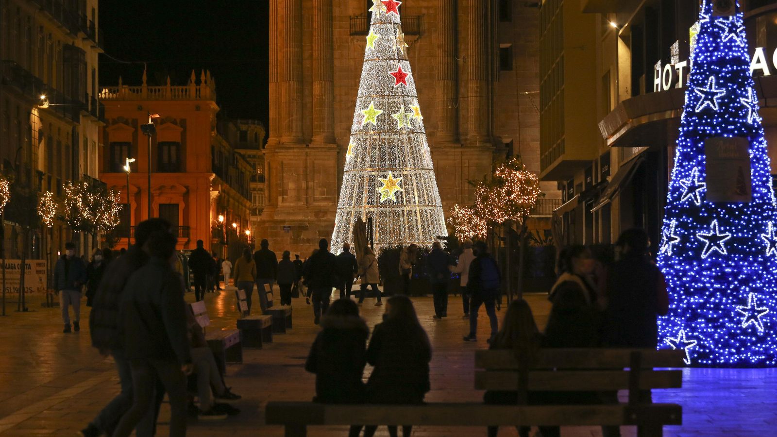 La inauguración de las luces de Navidad de Málaga