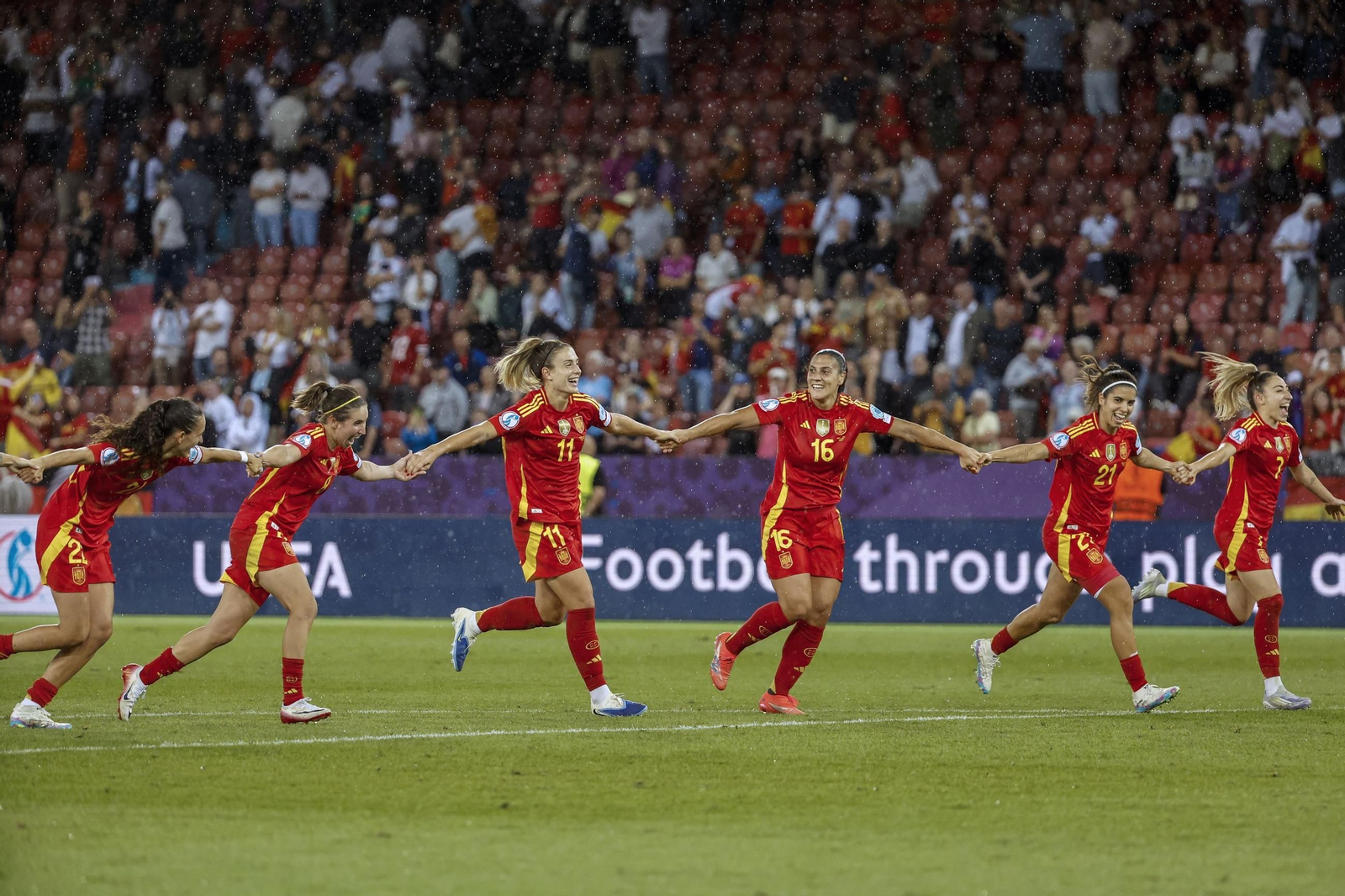 Las mejores imágenes del pase a la final de España ante Alemania en la Eurocopa femenina