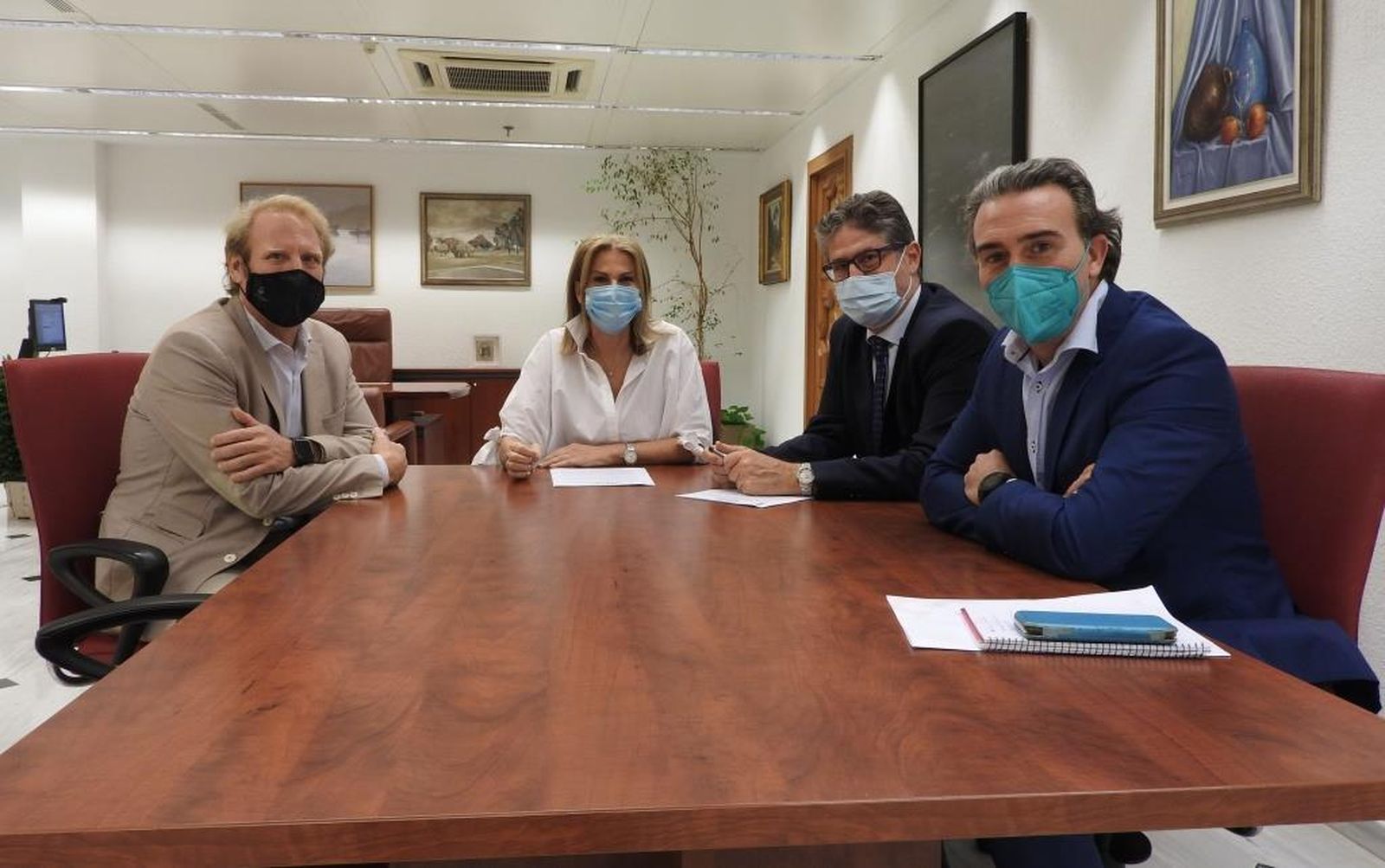 Firma del acuerdo entre Cajasur y Futuro Singular Córdoba.