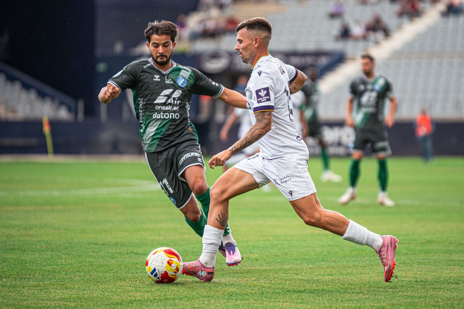 Adri Paz, en el choque ante el Xerez DFC disputado en tierras jiennenses.