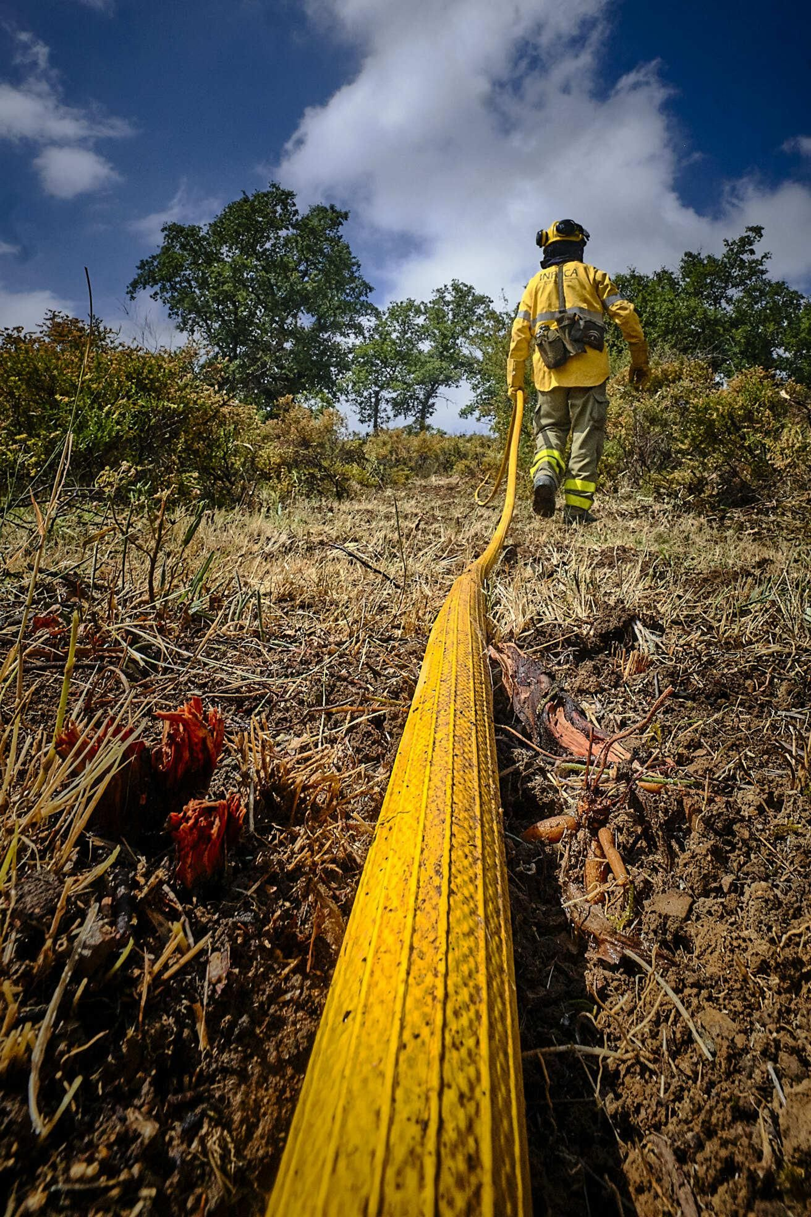 Simulacro de incendio del CEDEFO de Algodonales.