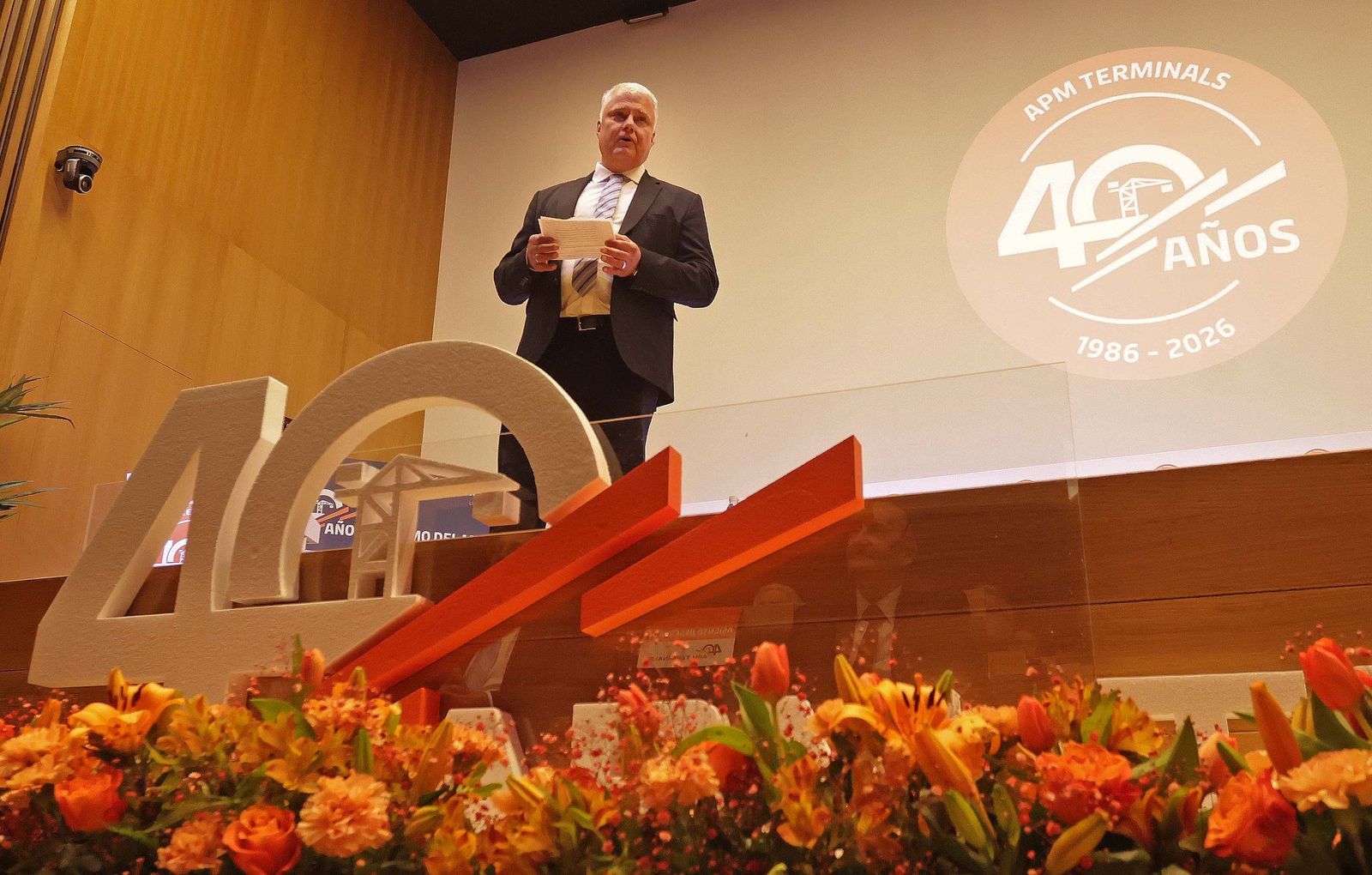Ambiente en el acto del 40 aniversario de APM Terminals Algeciras