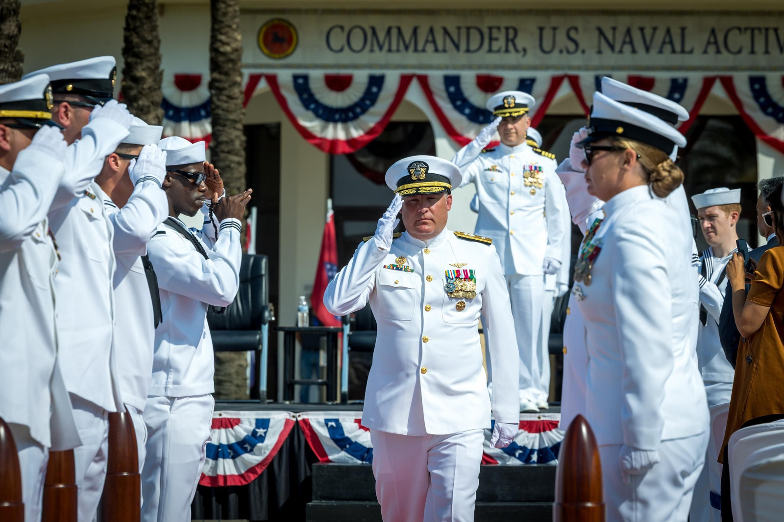 Las imágenes de la ceremonia de cambio de mando de EEUU en la Base de Rota