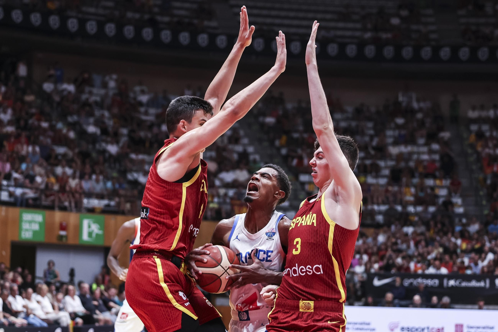 Las fotos del España - Francia de baloncesto