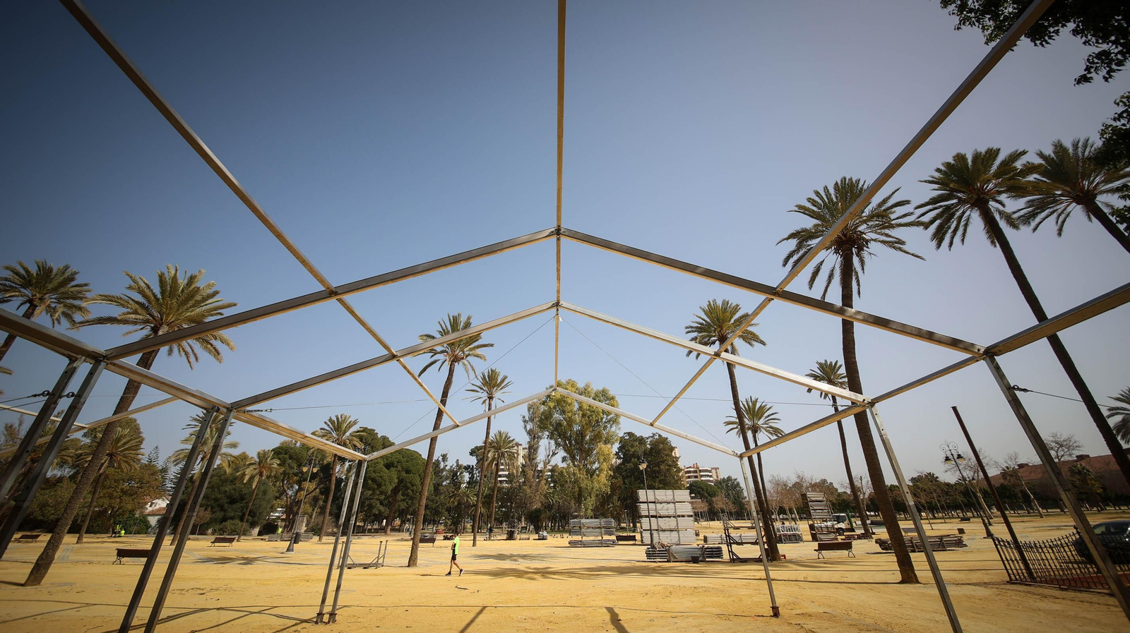 Empieza el montaje de la Feria de Jerez