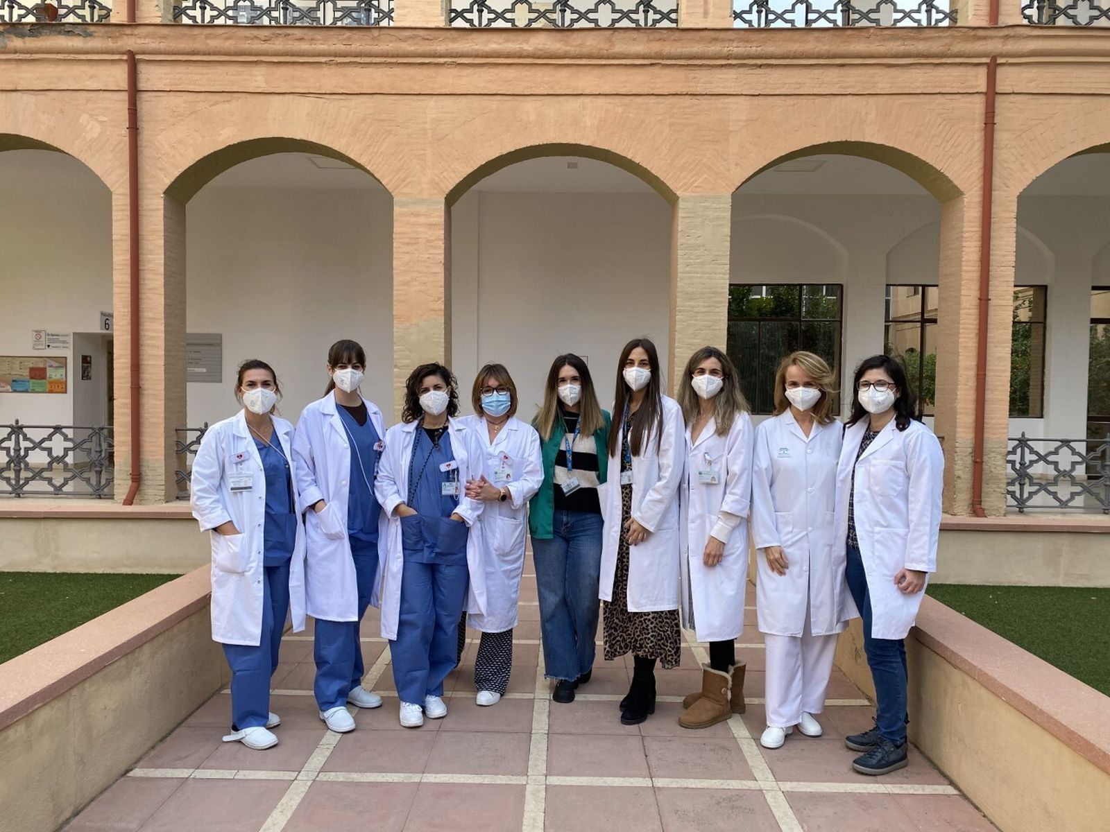 Sanitarias de la Unidad de Disfagia del Regional de Málaga, en el Hospital Civil.