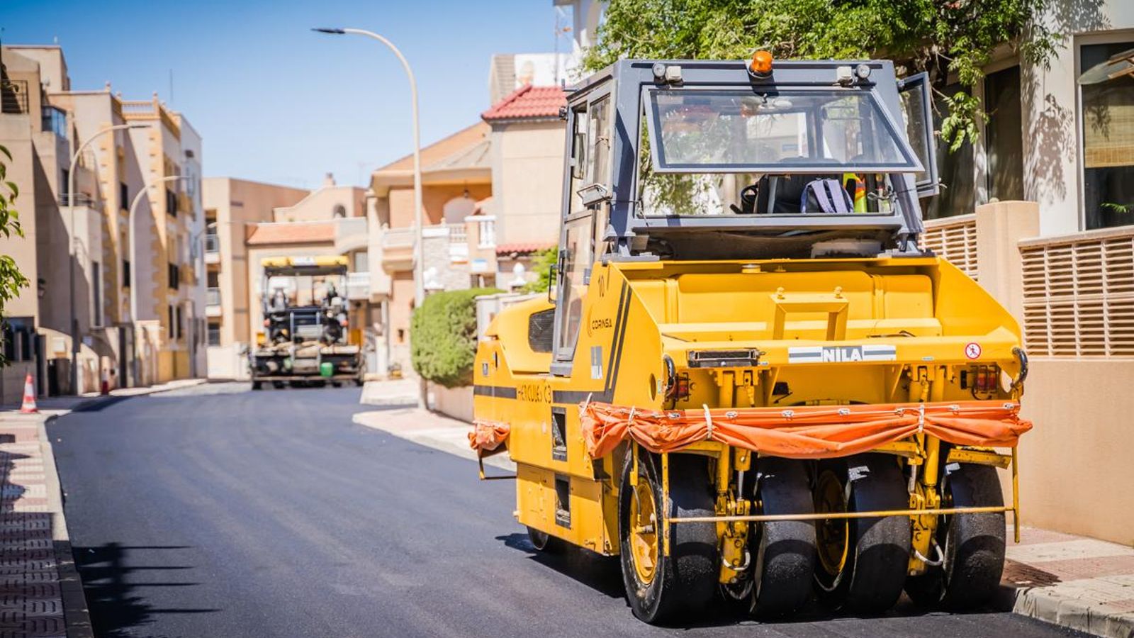 Una máquina empleada en los trabajos.
