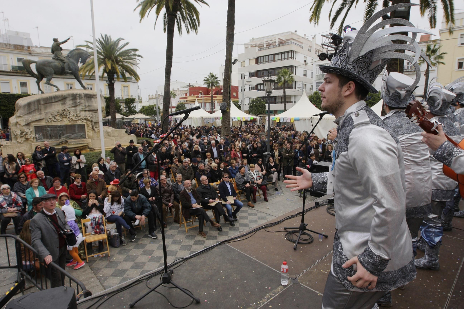 Concurso de pasodobles El Timón, en una imagen de los pasados carnavales.