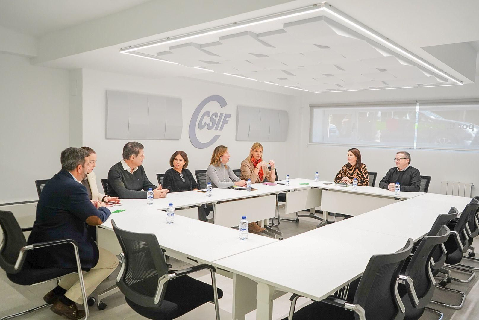 Imagen de la reunión mantenida entre el PP de Granada y el sindicato CSIF