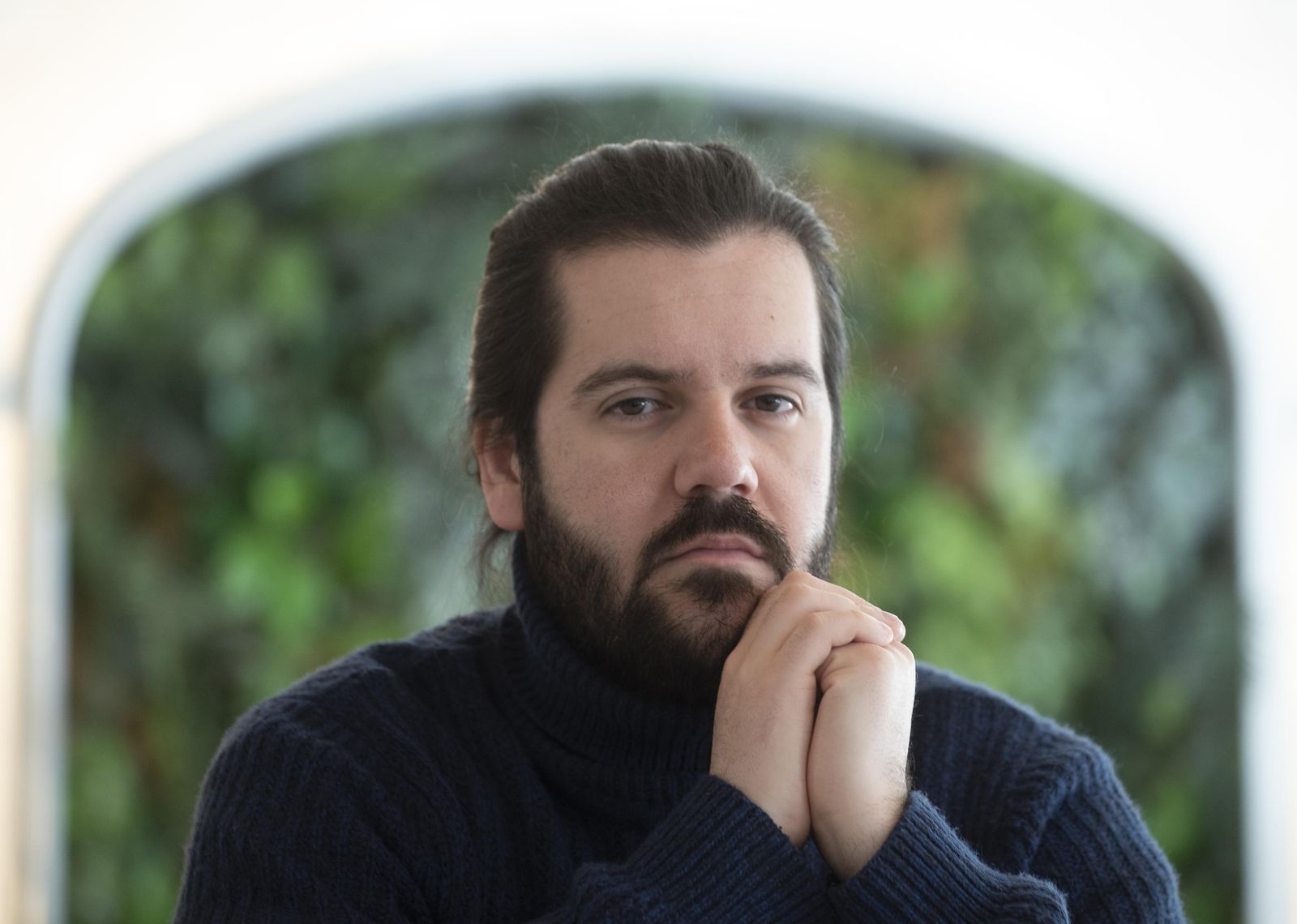 Julen Berrueta, durante la entrevista con este periódico.