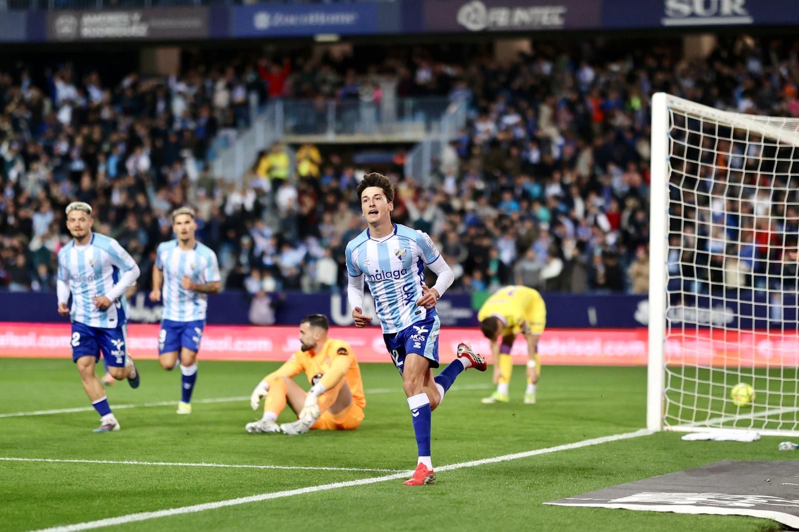 El Málaga CF-Real Valladolid, en fotos