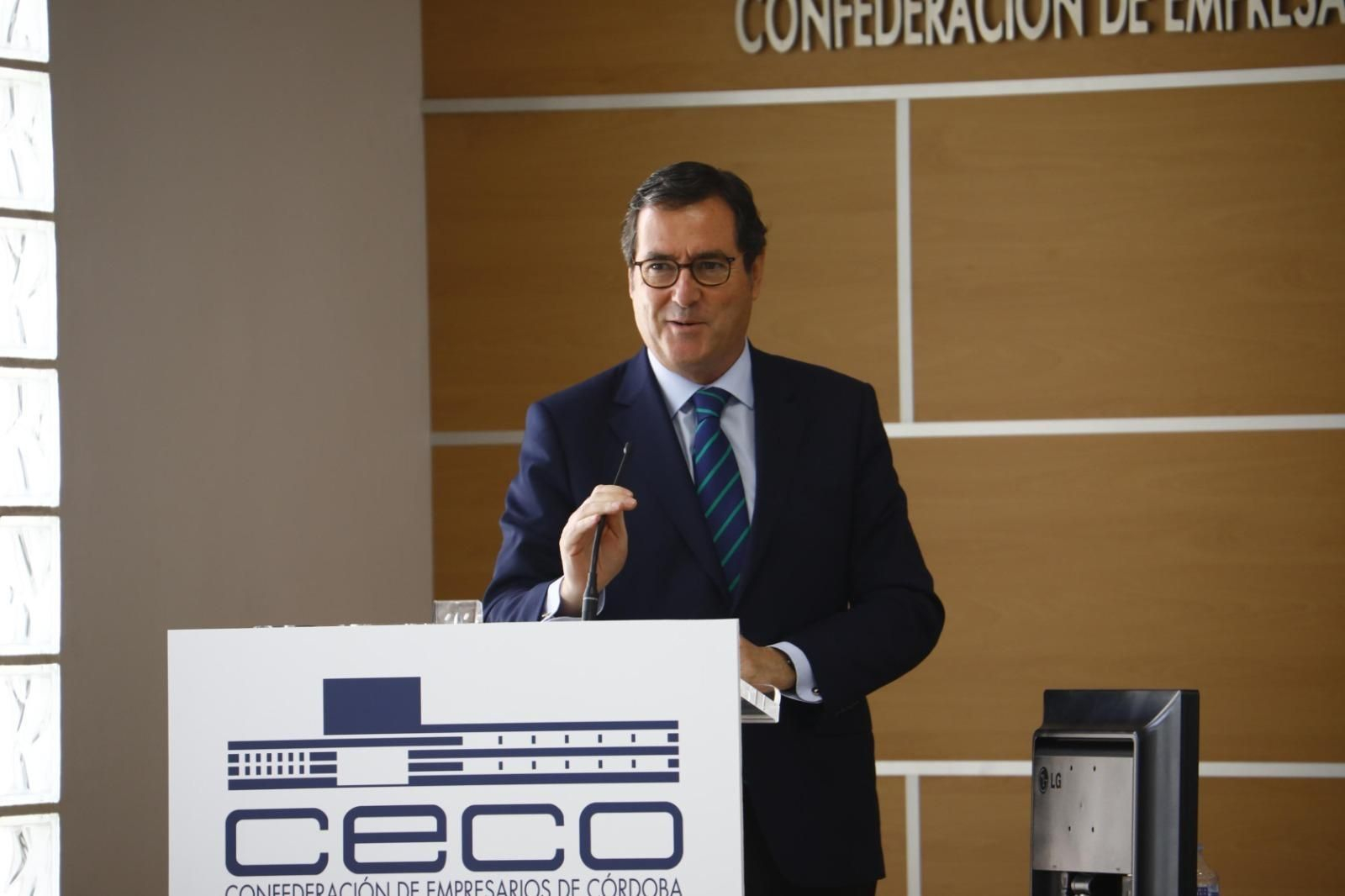Antonio Garamendi, presidente de la CEOE, en CECO.
