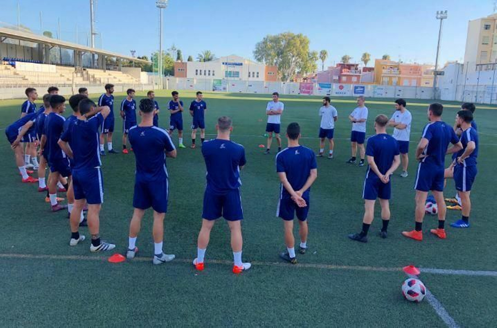 Primer entrenamiento de El Palo. Primer entrenamiento de El Palo.