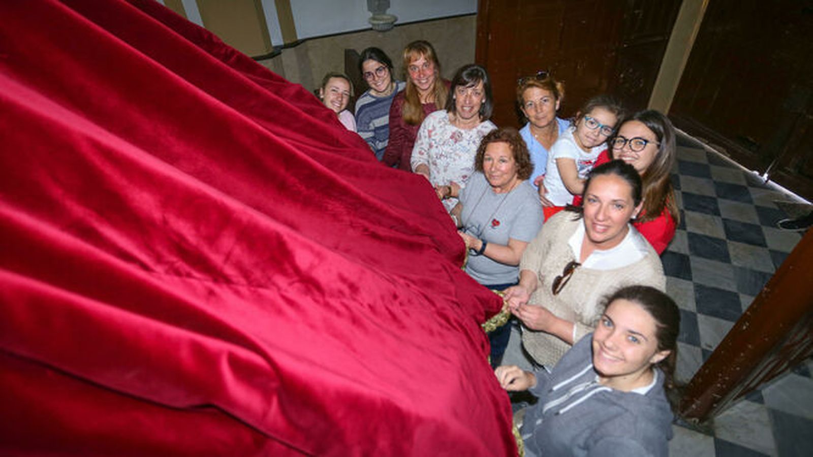 Integrantes de la hermandad del Huerto de Chiclana.